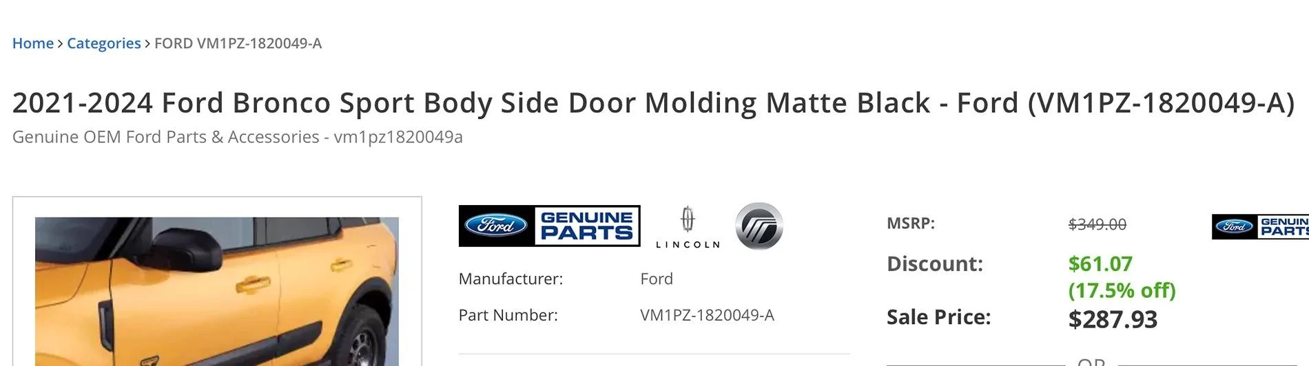 Ford Bronco Sport Bronco Sport Badlands 2025 plus 18” KMC Nomad + Yokohama G015 245/60 IMG_1343