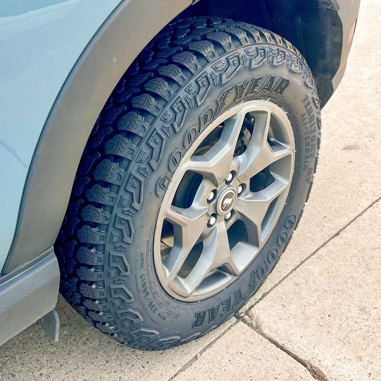 Ford Bronco Sport New Tires at 50,000 miles: swapped my Falken Wildpeaks for Goodyear Wrangler Territory RT ATs IMG_6177