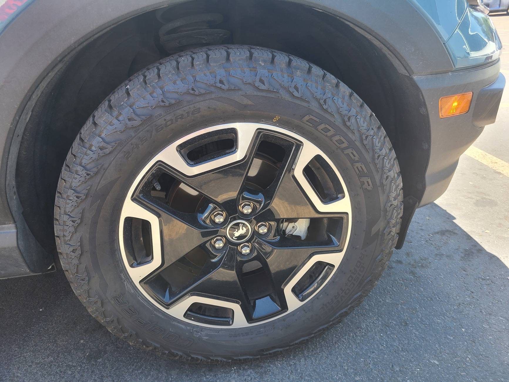 Ford Bronco Sport Larger tires on 2022 Bronco sport 20250705_123932