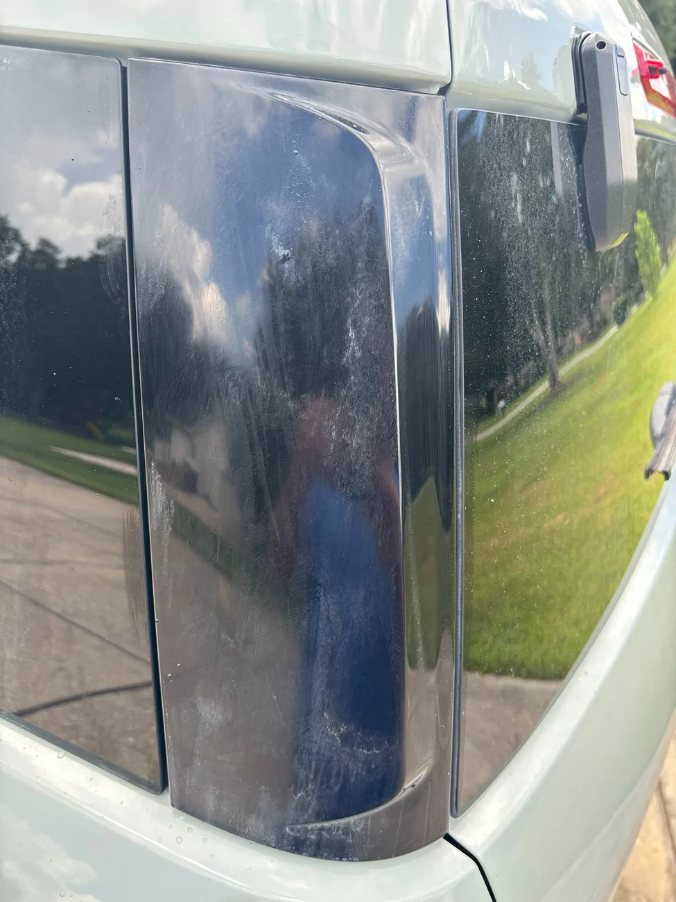 Ford Bronco Sport Any ideas on how to remove and replace the rear plastic mounding between the rear glass and side glass? IMG_8087