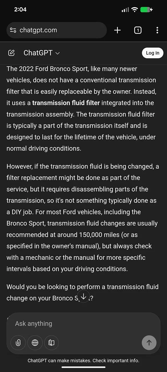 Ford Bronco Sport Clarity on Fuel Injector recall: 25S76/25V467 Screenshot_20250824-140420