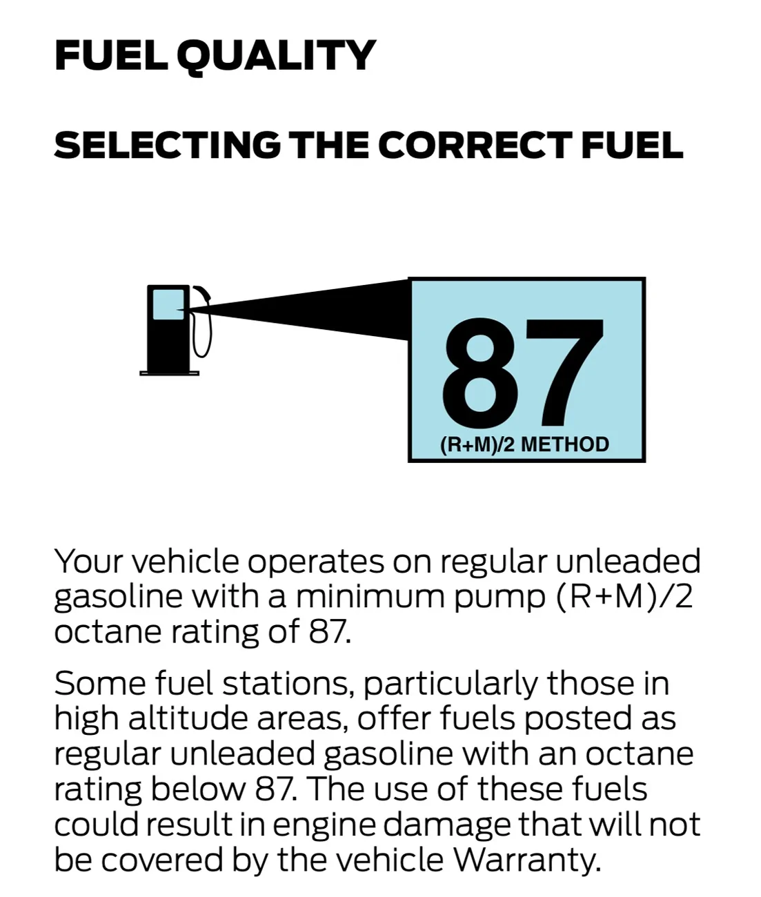 Ford Bronco Sport 91 octane or 87, 2025 BS BL IMG_4997