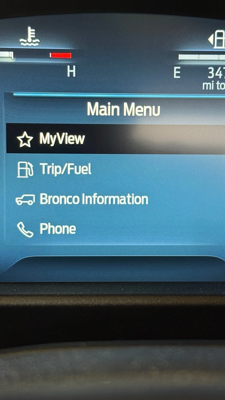 Ford Bronco Sport Need Help Customizing the Display IMG_3917