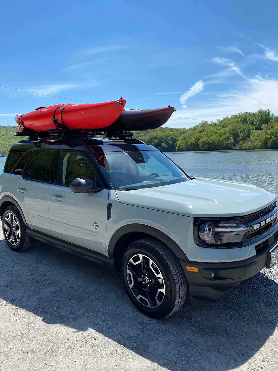 Ford Bronco Sport Transporting kayaks IMG_8893
