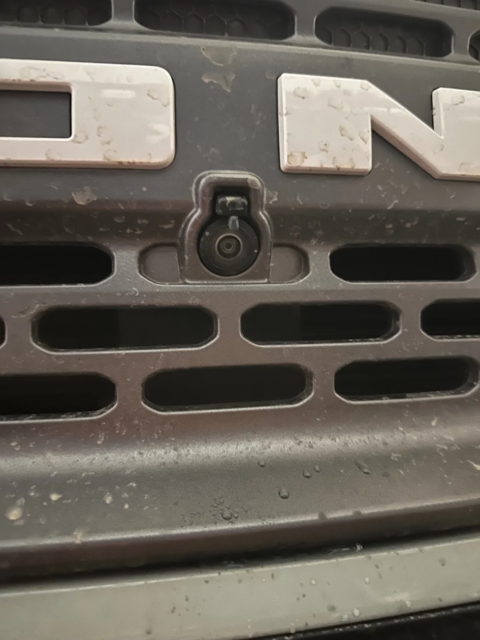 Ford Bronco Sport Fluid leaking above front camera IMG_4595
