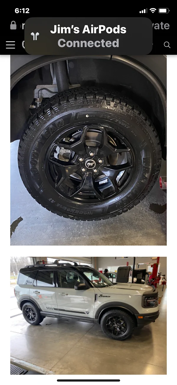 Ford Bronco Sport Rough Country N3 1.5 inch strut level lift installed IMG_0853