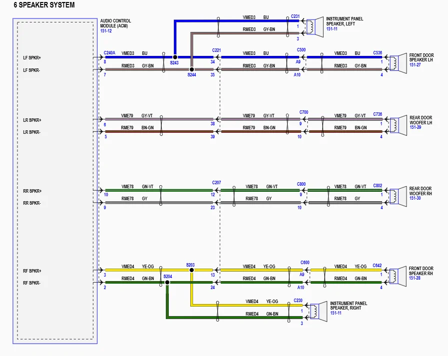 Ford Bronco Sport 2024 BS front right speaker wire access for powered sub. 1762357817317-th