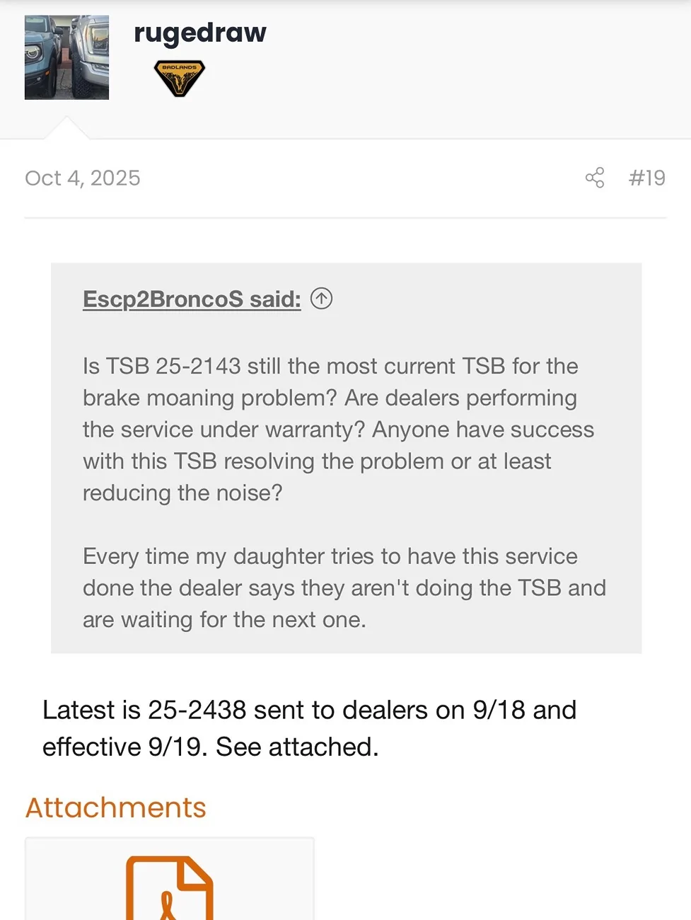 Ford Bronco Sport “Finally”… a correction for Rear Brake Moan Noise IMG_2285