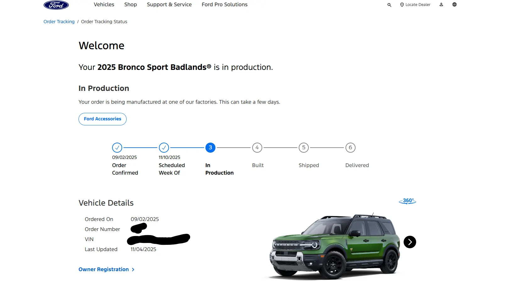 Ford Bronco Sport Pizza tracker is moving! pizza tracker baby bronco