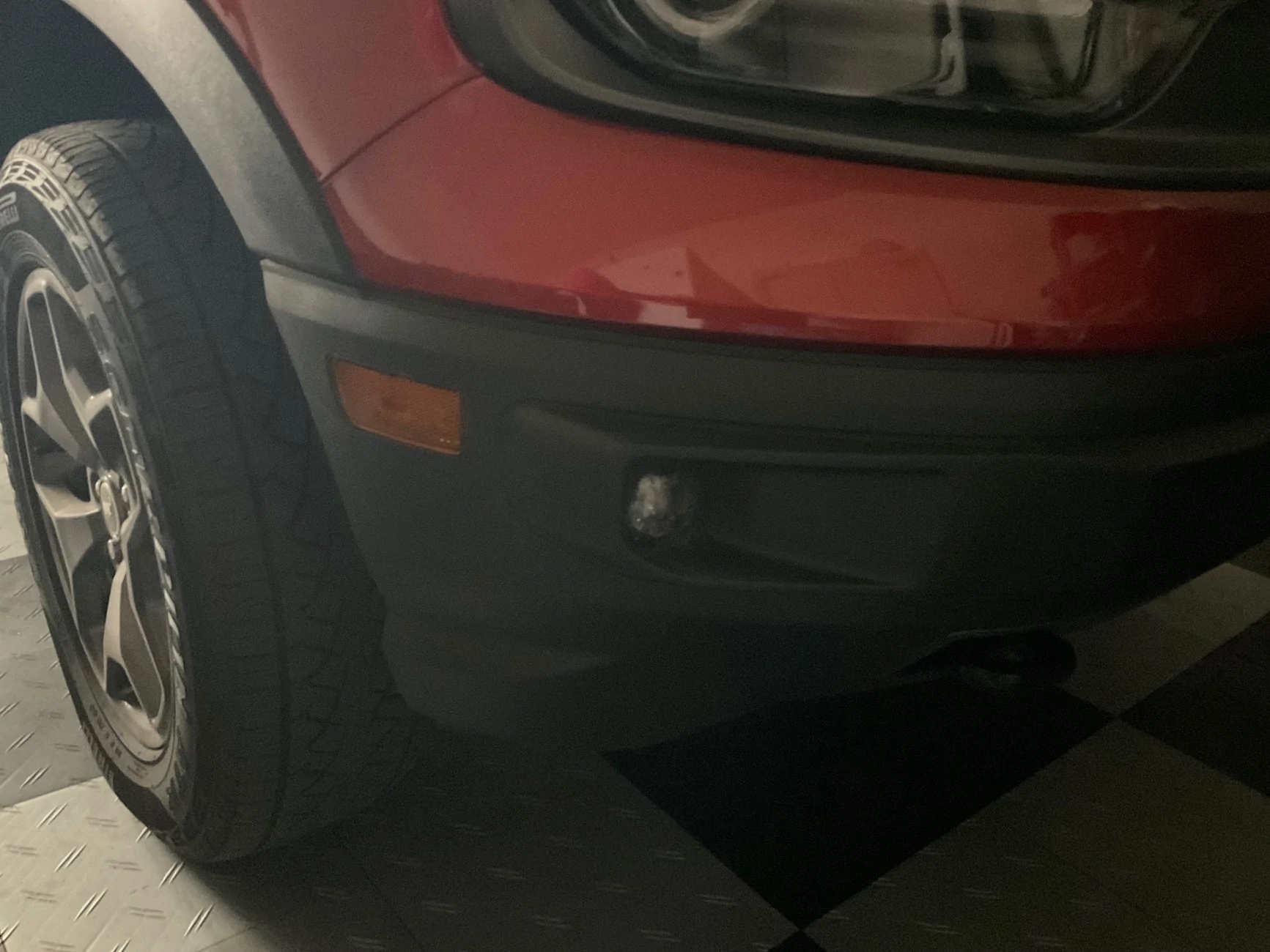 Ford Bronco Sport Small bumper panels on 2025 big bend with black diamond package IMG_0392