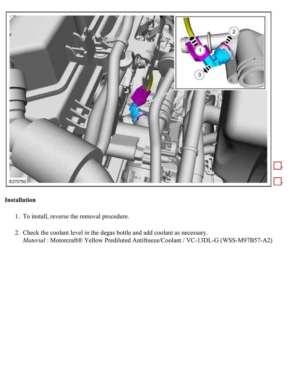 Ford Bronco Sport Coolant temperature sensor location 2024 1.5 2024 1-5L nEngine Coolant Temperature Sensor - ECT (3)
