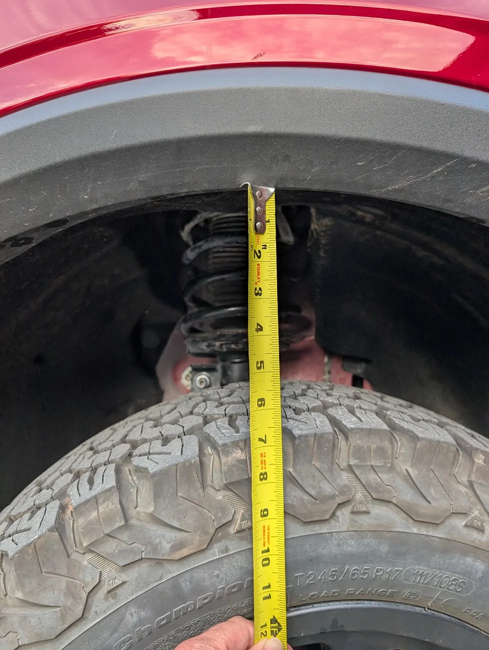 Ford Bronco Sport Recommendation on wheel spacers with 245/65/R17 Tires PXL_20251023_141814955