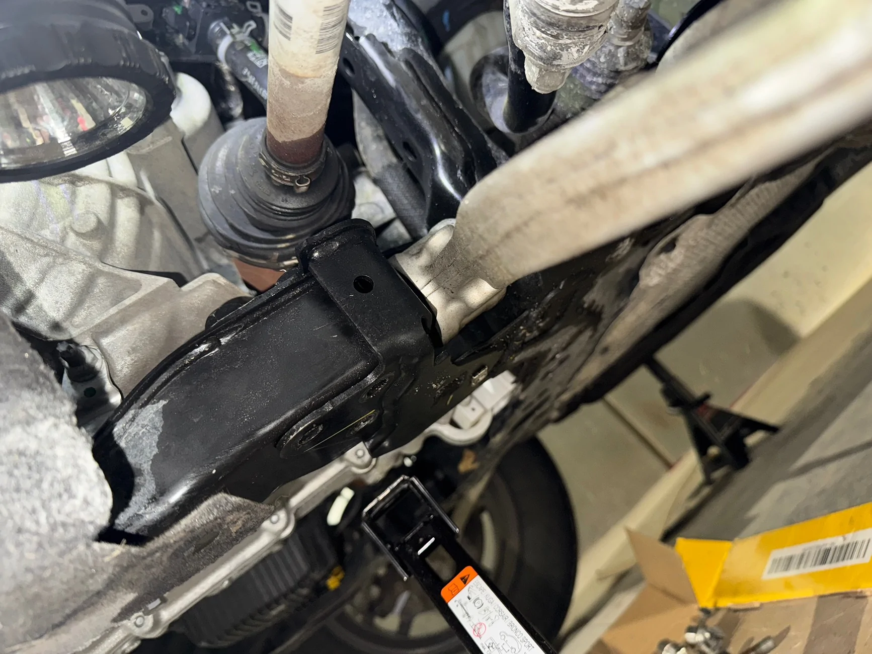 Ford Bronco Sport Need help figuring out how to get the front bearings off a front lower control arm on bronco sport big bend 2024 IMG_9463