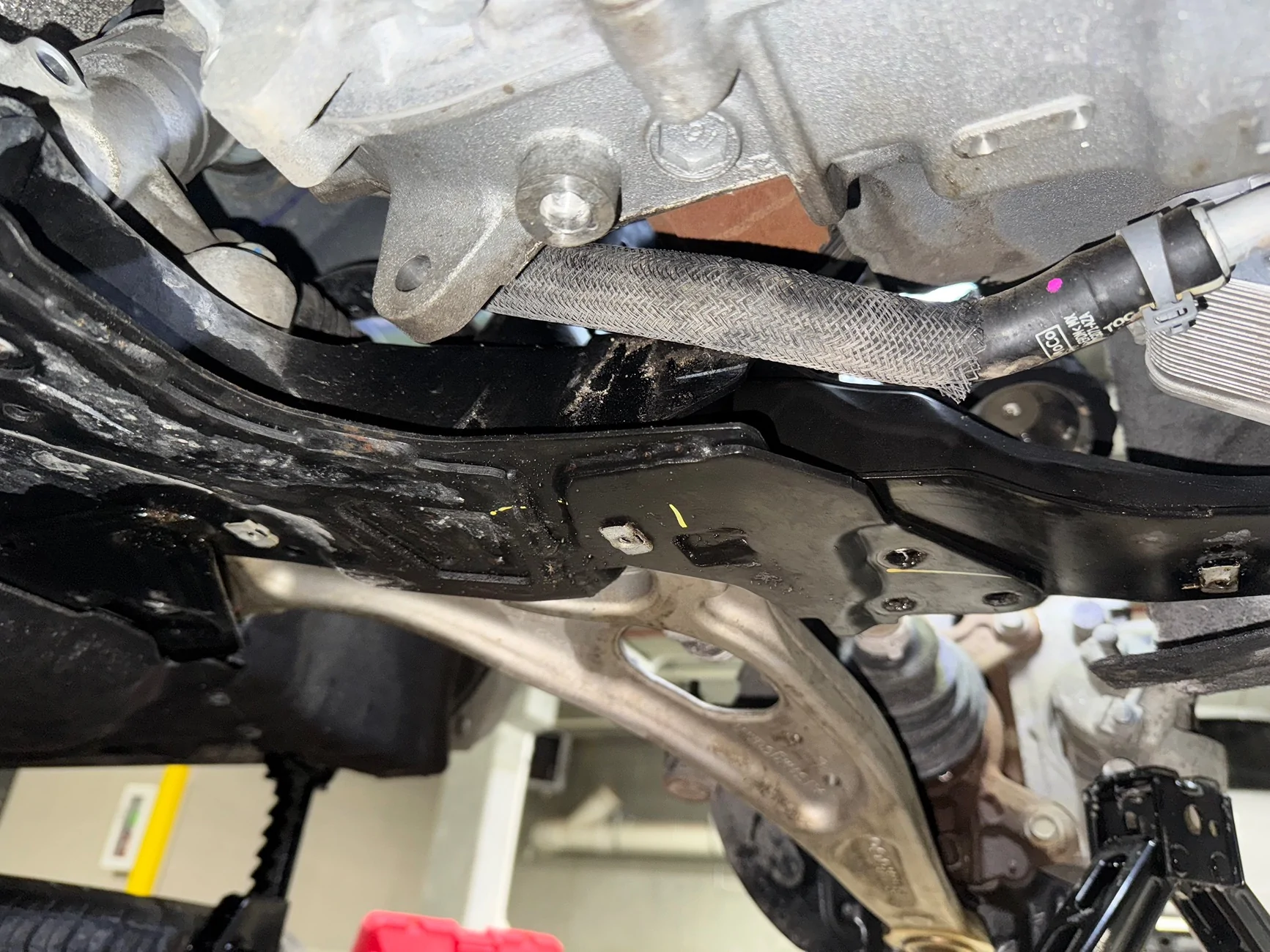 Ford Bronco Sport Need help figuring out how to get the front bearings off a front lower control arm on bronco sport big bend 2024 IMG_9461