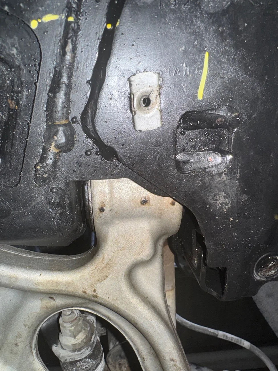 Ford Bronco Sport Need help figuring out how to get the front bearings off a front lower control arm on bronco sport big bend 2024 IMG_9459