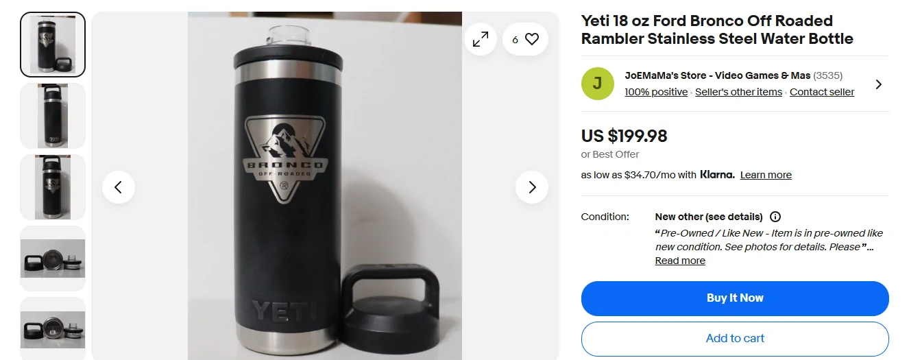 Ford Bronco Sport Yeti Rambler 26oz Screenshot 2025-12-05 094441