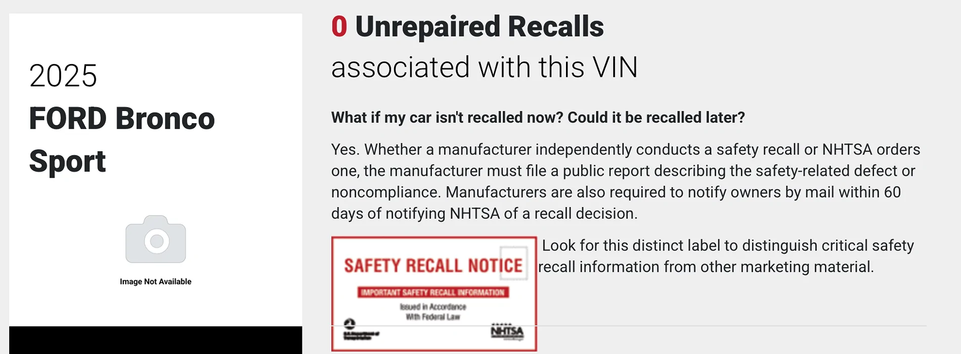 Ford Bronco Sport Recall: Instrument Cluster Panel Display Failure (NHTSA Recall 25V788) -- 2025-2026 Bronco Sport Screenshot 2025-12-07 at 12.31.31 PM