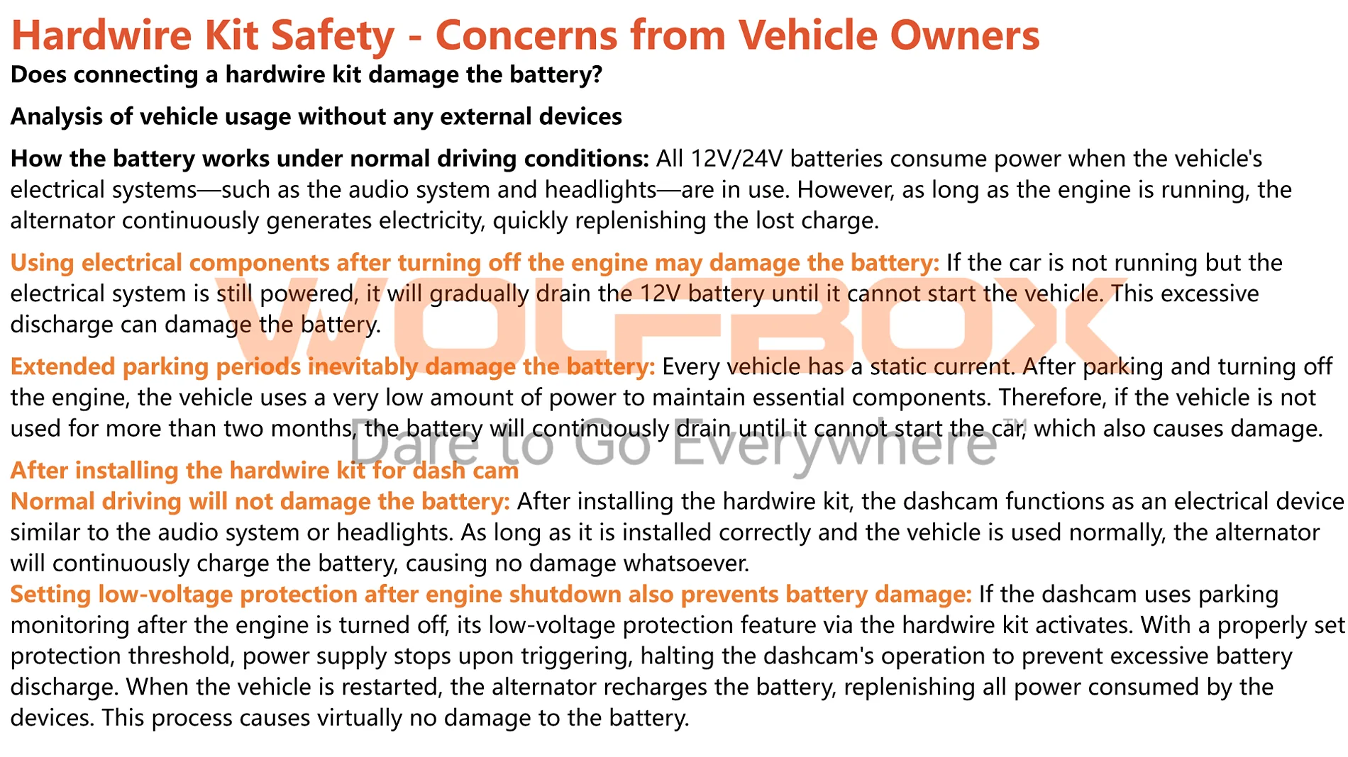 Ford Bronco Sport Wolfbox: Knowledge on Hardwire Kit and Installation [Part 2] hardwire kit2
