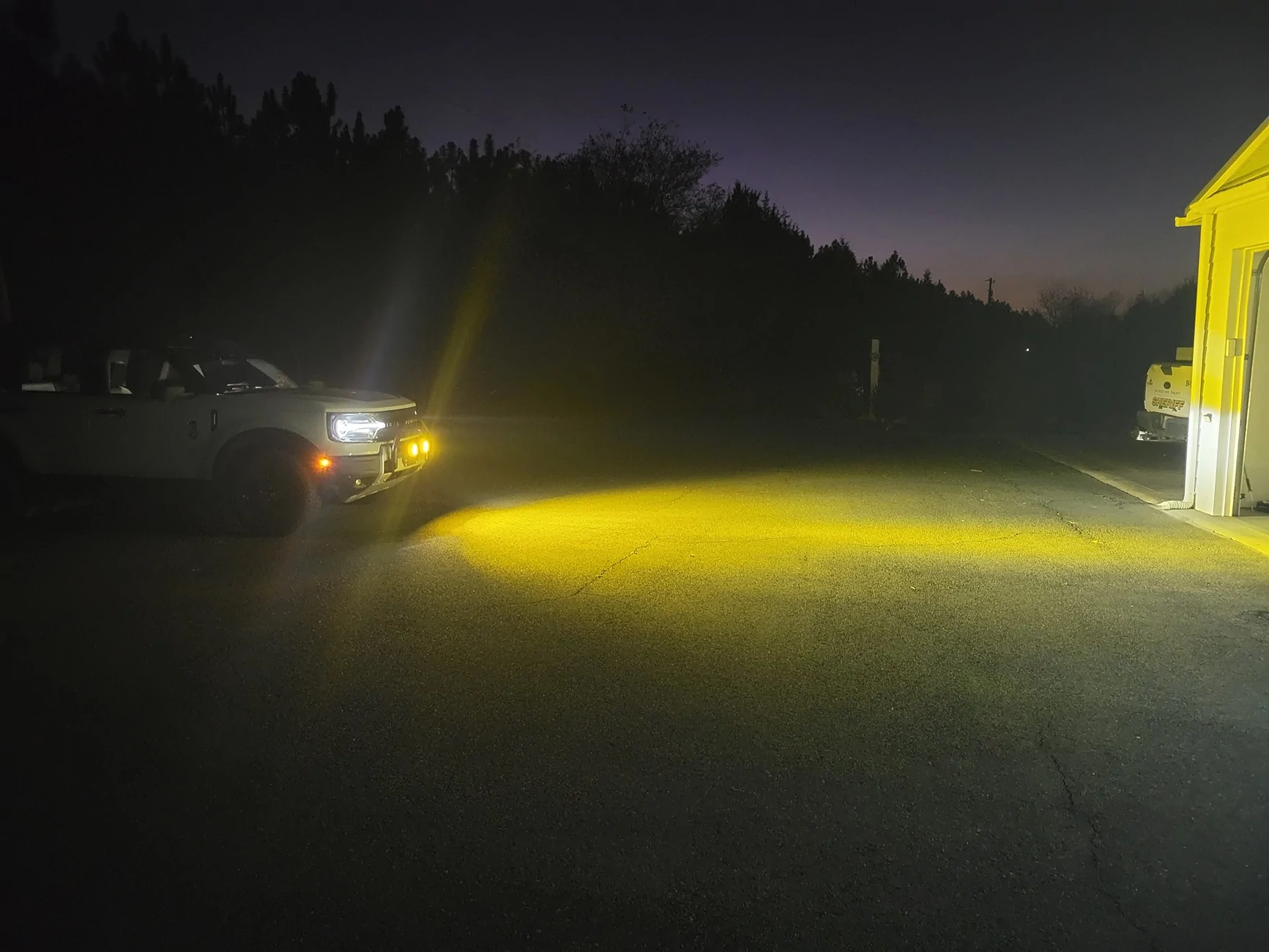 Ford Bronco Sport 2025 bumper mount rally lights with custom bracket 1000011017