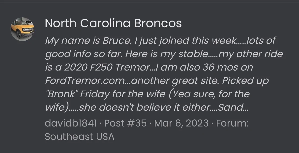 Ford Bronco Sport After Reading about Issues, Then Paying for Issues, Moving On IMG_4077