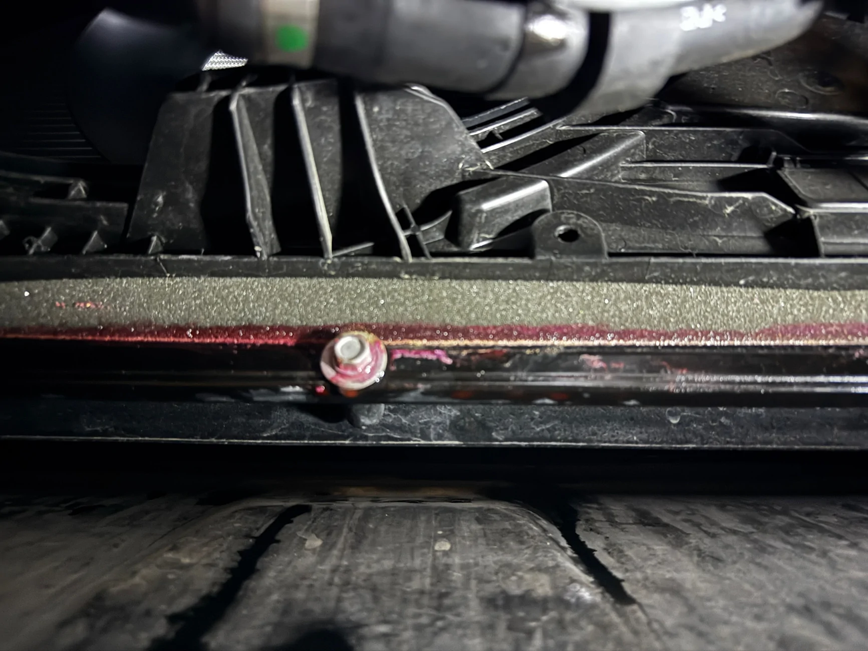 Ford Bronco Sport Red fluid leak IMG_4487