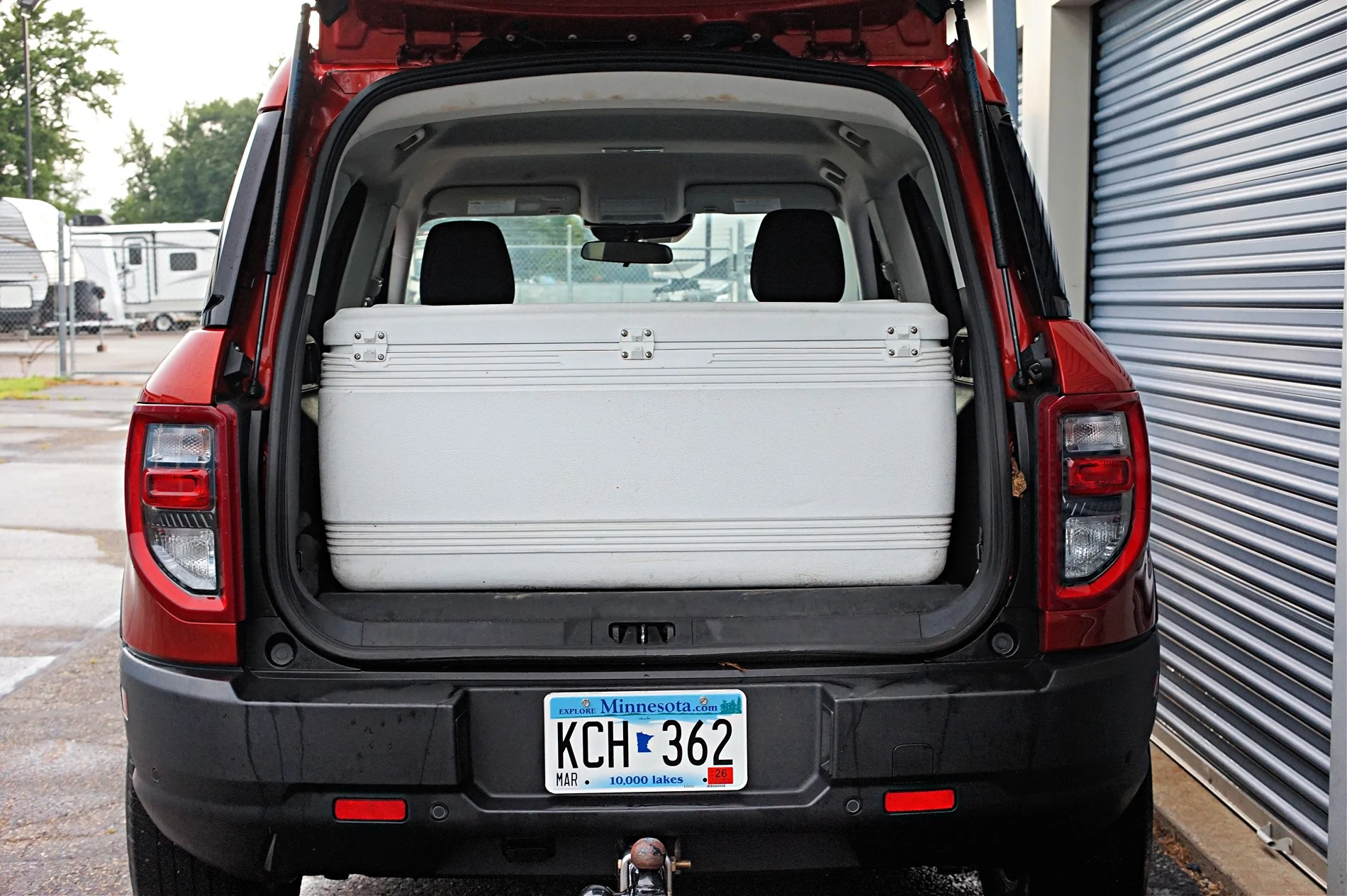Ford Bronco Sport Will it hold a 150 quart cooler...YES DSC09065pm