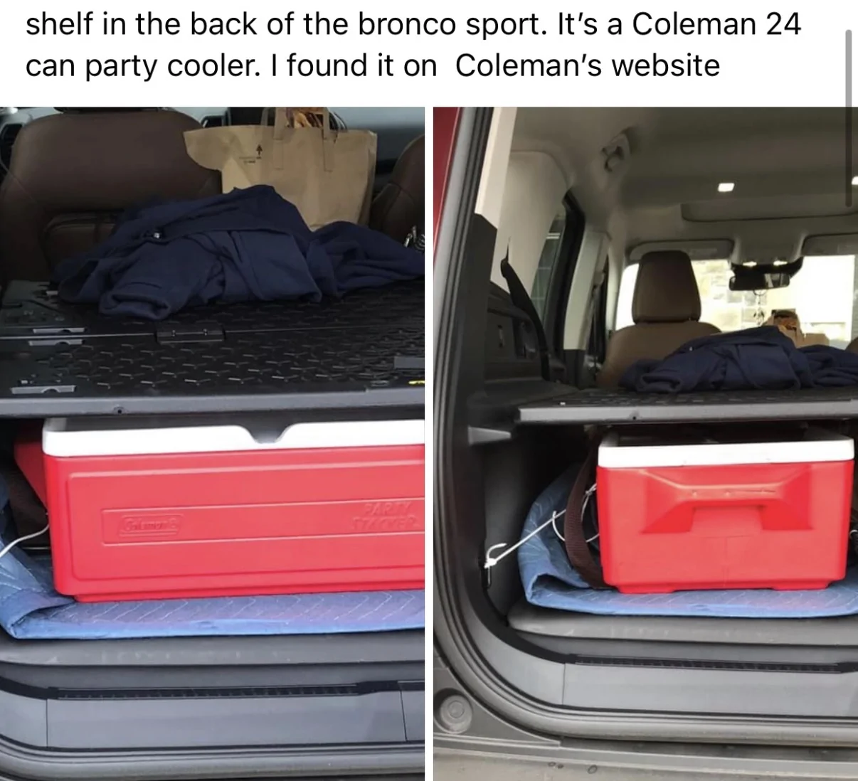 Ford Bronco Sport Will it hold a 150 quart cooler...YES IMG_4350