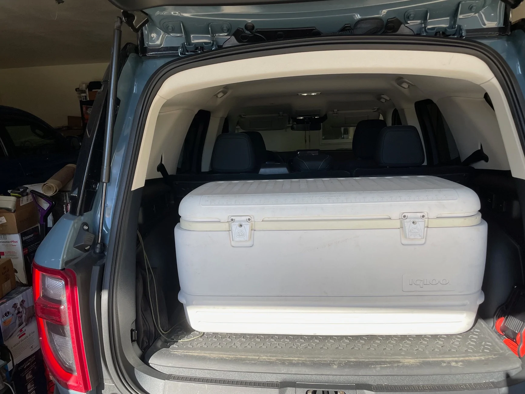 Ford Bronco Sport Will it hold a 150 quart cooler...YES IGLOO