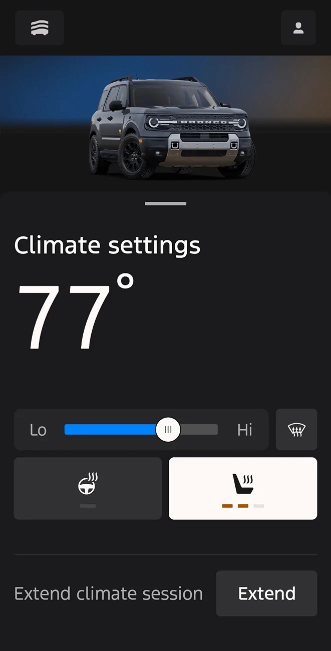 Ford Bronco Sport Fordpass remote start does not turn on heat or heated seats? 3