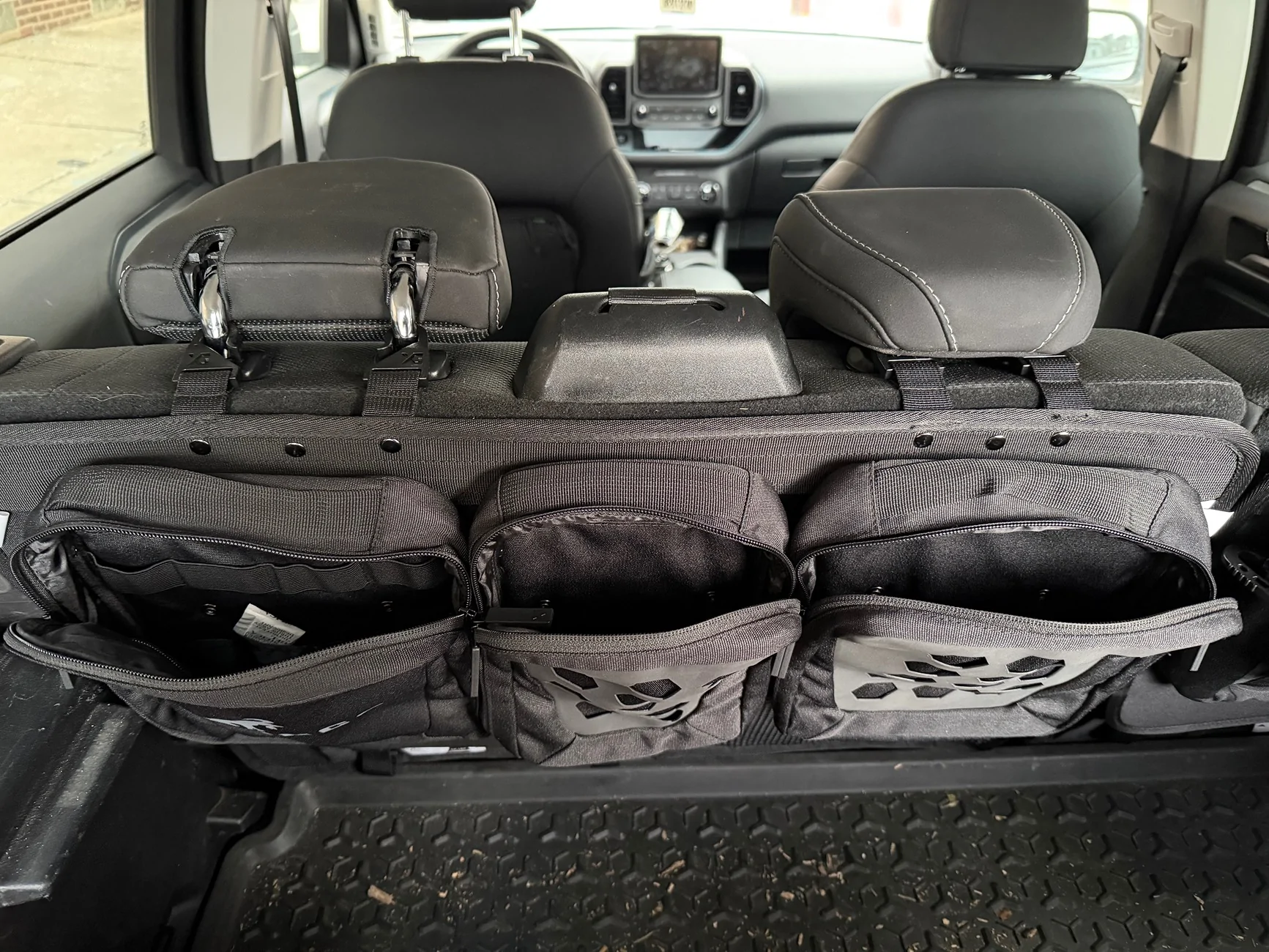 Ford Bronco Sport Installed: Rear Seatback Cargo Bags by XG Cargo (Review) IMG_0129