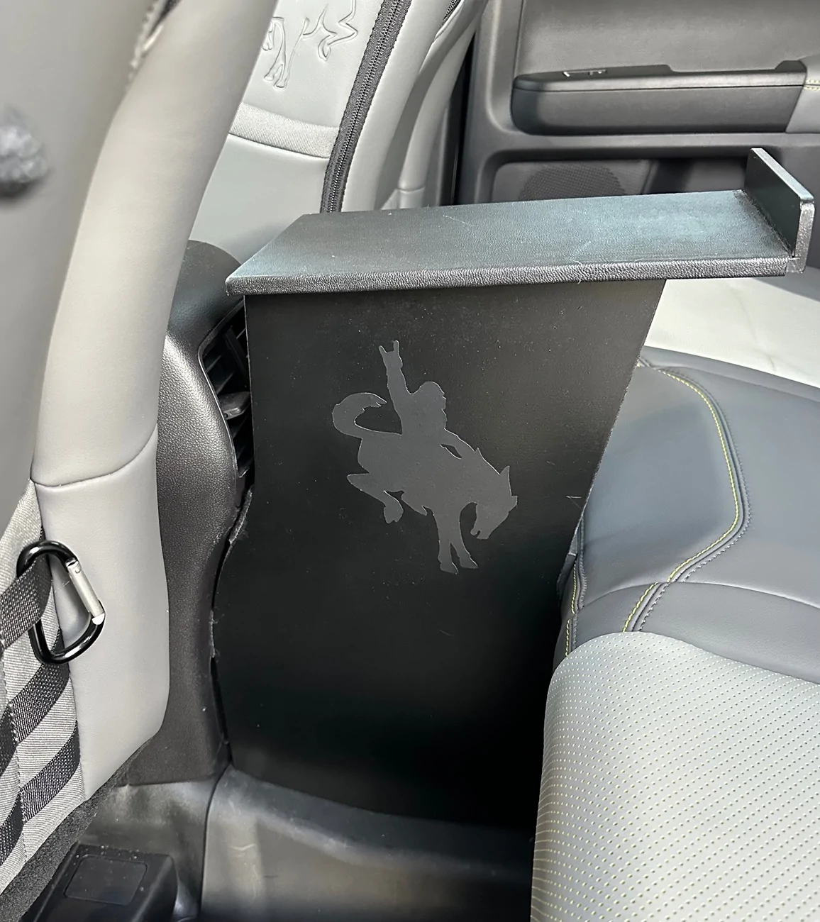 Ford Bronco Sport Center console extender for pet carrier IMG_2015