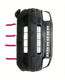 Ford Bronco Sport Looking for a front bumper retainer nut... front bumper assembly