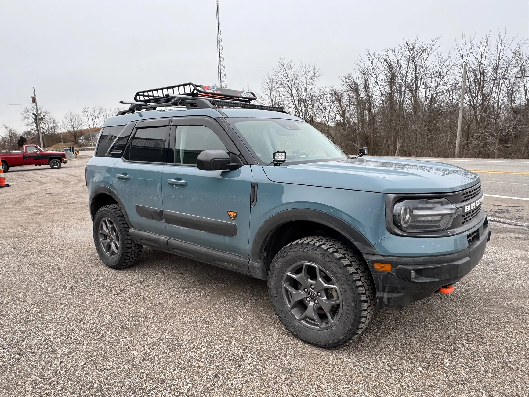 Ford Bronco Sport My 2023 Badlands Build: FordRangerLifts 1.75” lift kit, 245/65R17 Mickey Thompson Baja Boss A/T, Lightbar, Rooftop Basket, Hitch Receiver IMG_4852