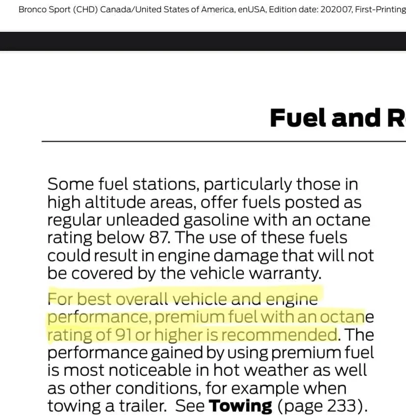 Ford Bronco Sport 87 vs 91 Octane? 3676C473-6939-421C-B3DA-CB9FEF4630E8