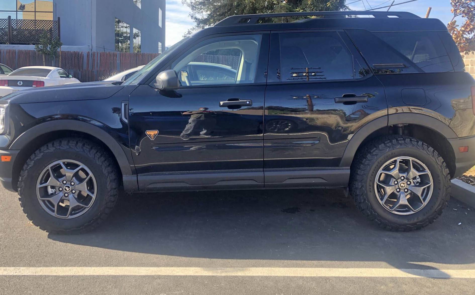Ford Bronco Sport Installed 245/70 Ko2’s on Badlands with slight rub Bronco Sport 245:70 Ko2’s on Badlands
