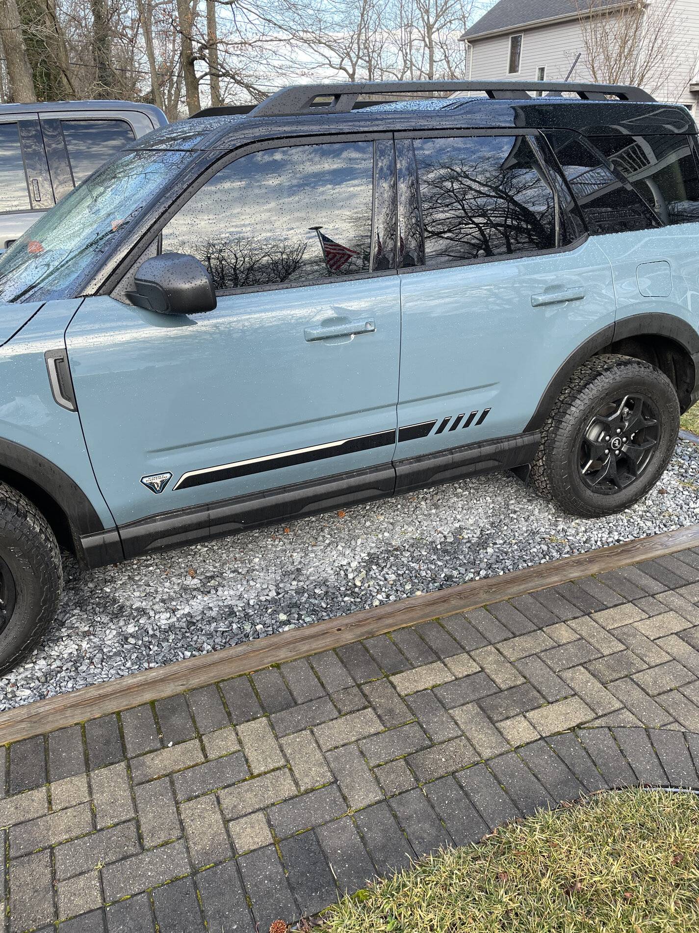 Ford Bronco Sport Installed tint for front windows and tail lights 20 percent tint.JPG