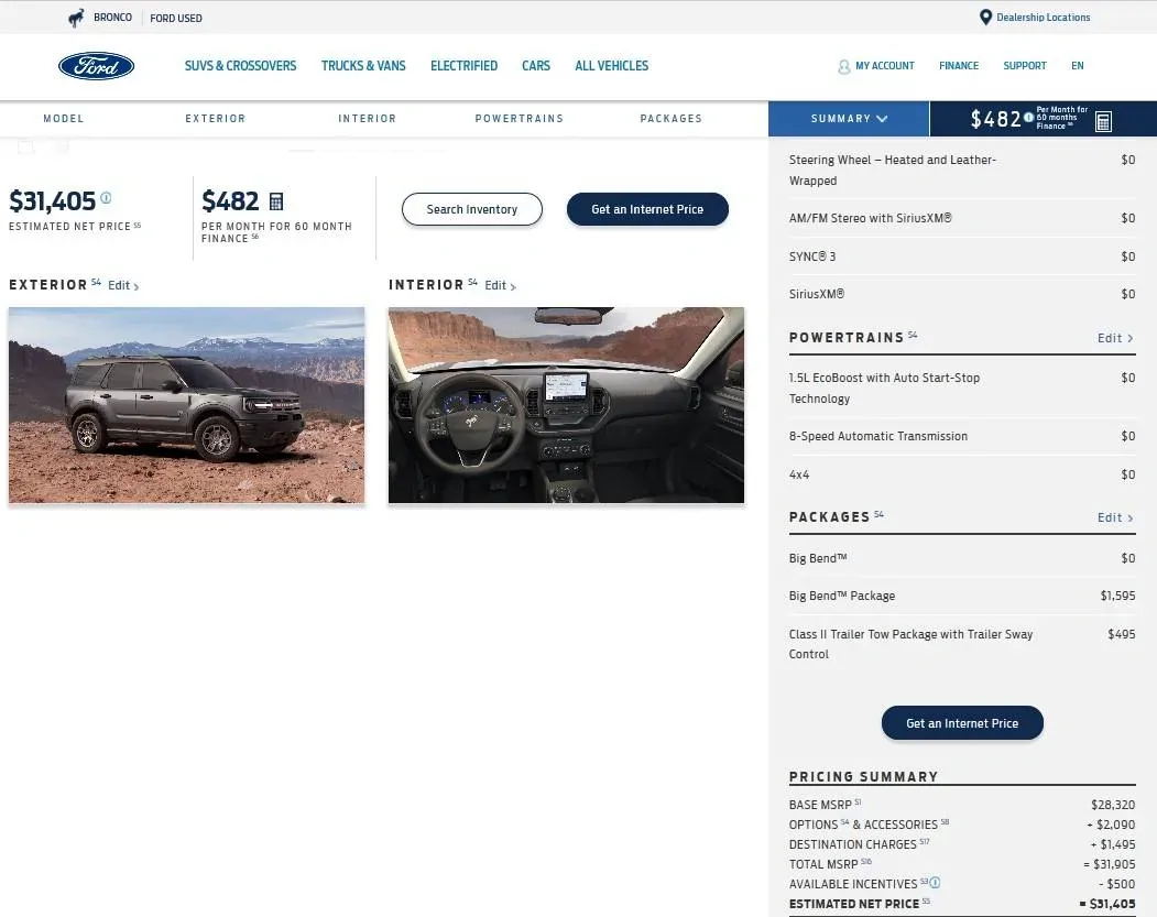 Ford Bronco Sport Price negotiating with dealer?? MSRPBB