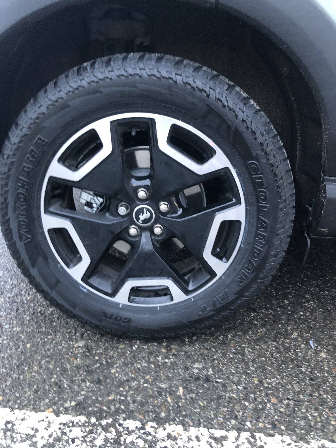 Ford Bronco Sport First two weeks report: Yokohama Geolander tires, Yakima roof rails, all weather floor mats, spare tire removed 9EBAC9AF-CD64-48D1-9B00-B0FB156F8816