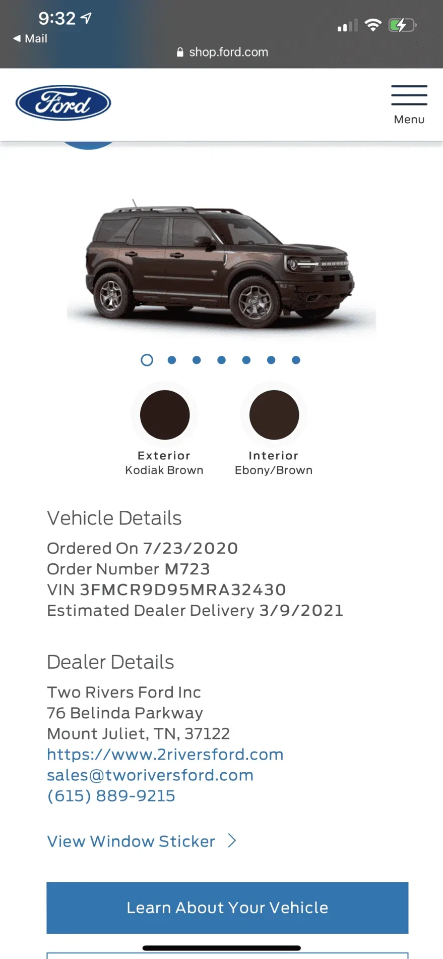 Ford Bronco Sport So any tracking info? DB465EFA-3873-49C3-8410-F129B3E007EA