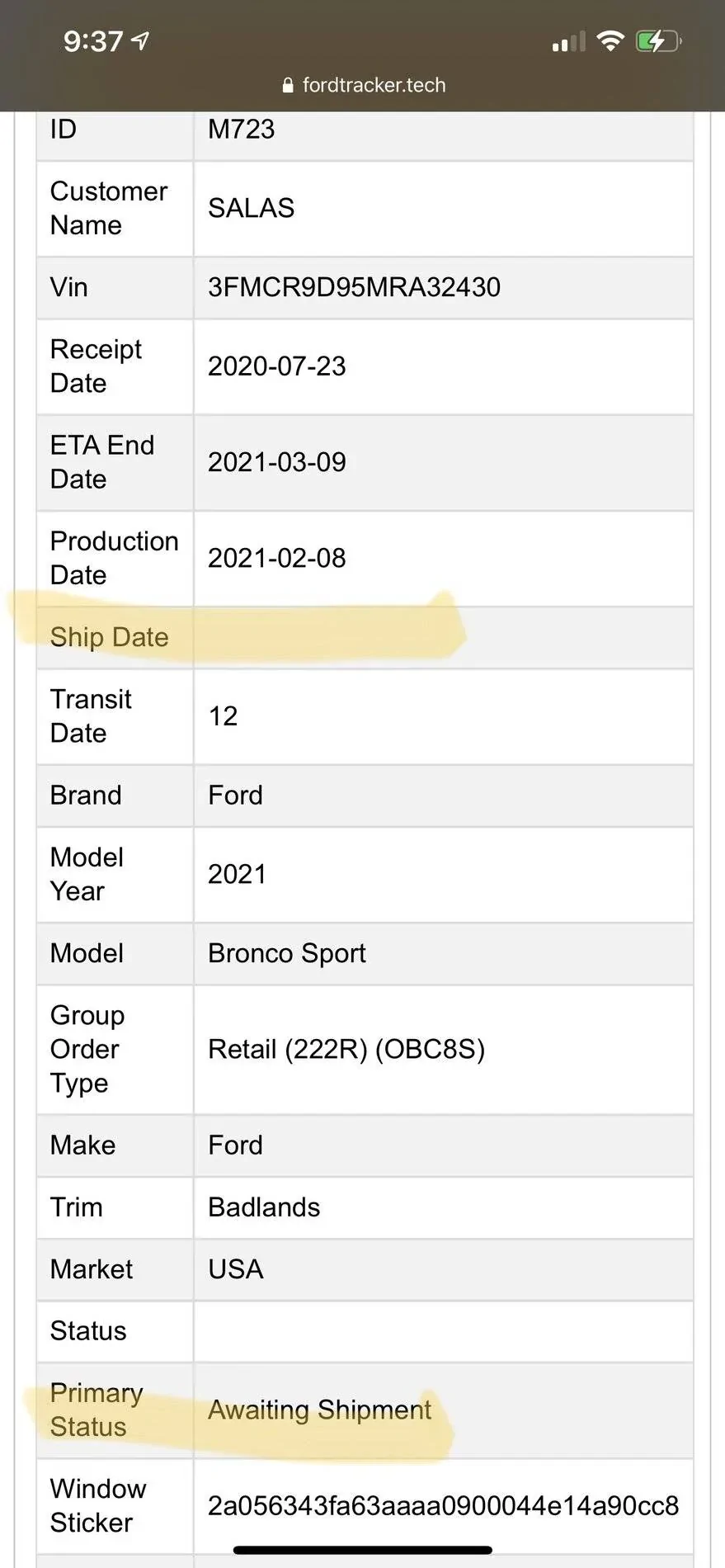 Ford Bronco Sport So any tracking info? D5C3CEB5-986C-4050-B403-464AE28D3E51