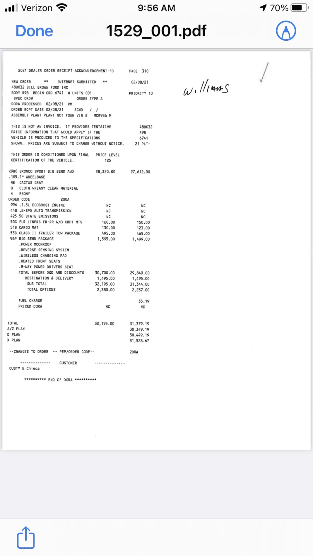 Ford Bronco Sport Ordered a few weeks ago, should I have received an email confirmation by now? FE14F4C7-7F86-425D-8131-4ED54F2EDAB2