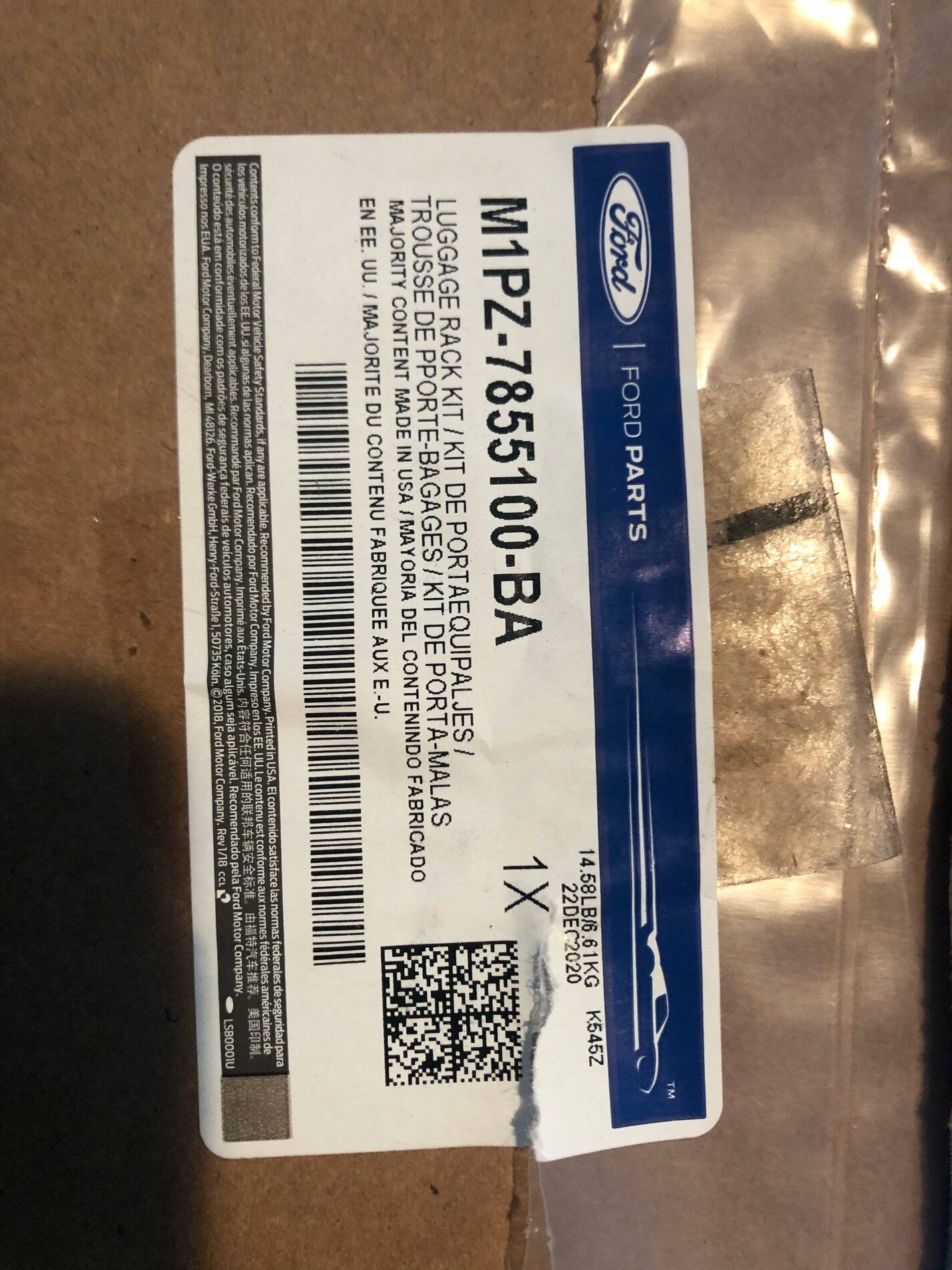 Ford Bronco Sport Ford factory crossbars IMG_0576