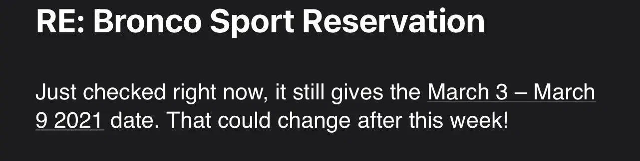 Ford Bronco Sport So any tracking info? B7A23D68-C724-452D-93D5-EAD130F04621