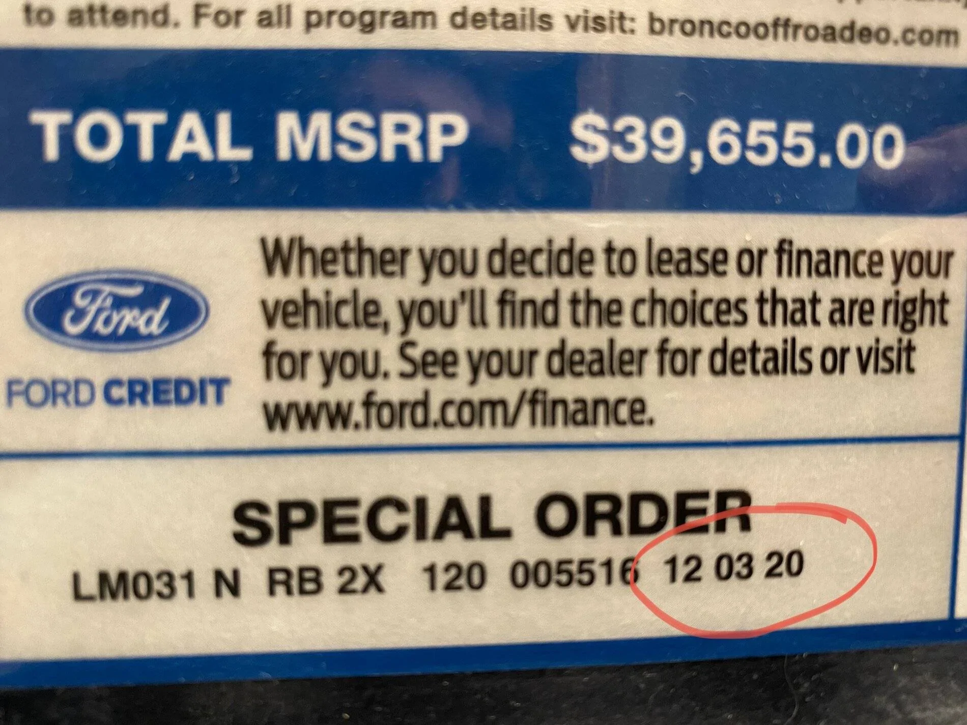 Ford Bronco Sport Window Sticker Dates 9568C6AB-6C2F-4A3E-BFE3-BAC332DDCBAE