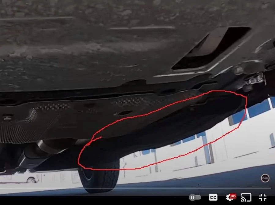 Ford Bronco Sport Undercarriage deflector panel took damage off-road LHS splash panel