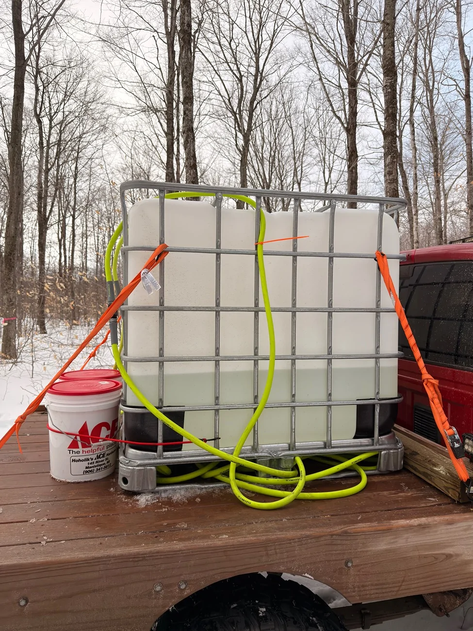 Ford Bronco Sport Getting ready for March... Carrying 400 lbs of maple sap IMG_4166