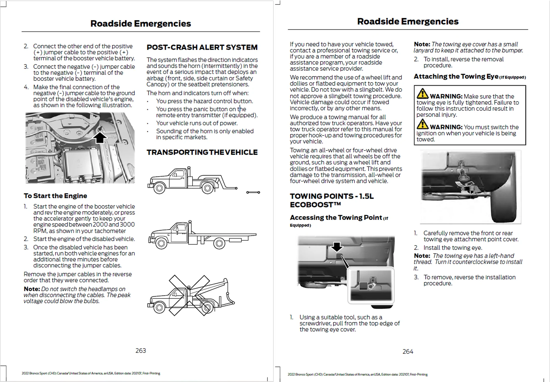 Ford Bronco Sport Front towing Bronco sport Picture1