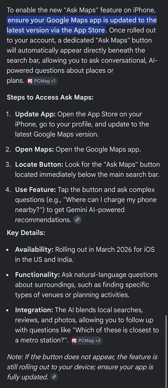 Ford Bronco Sport Google maps Imag