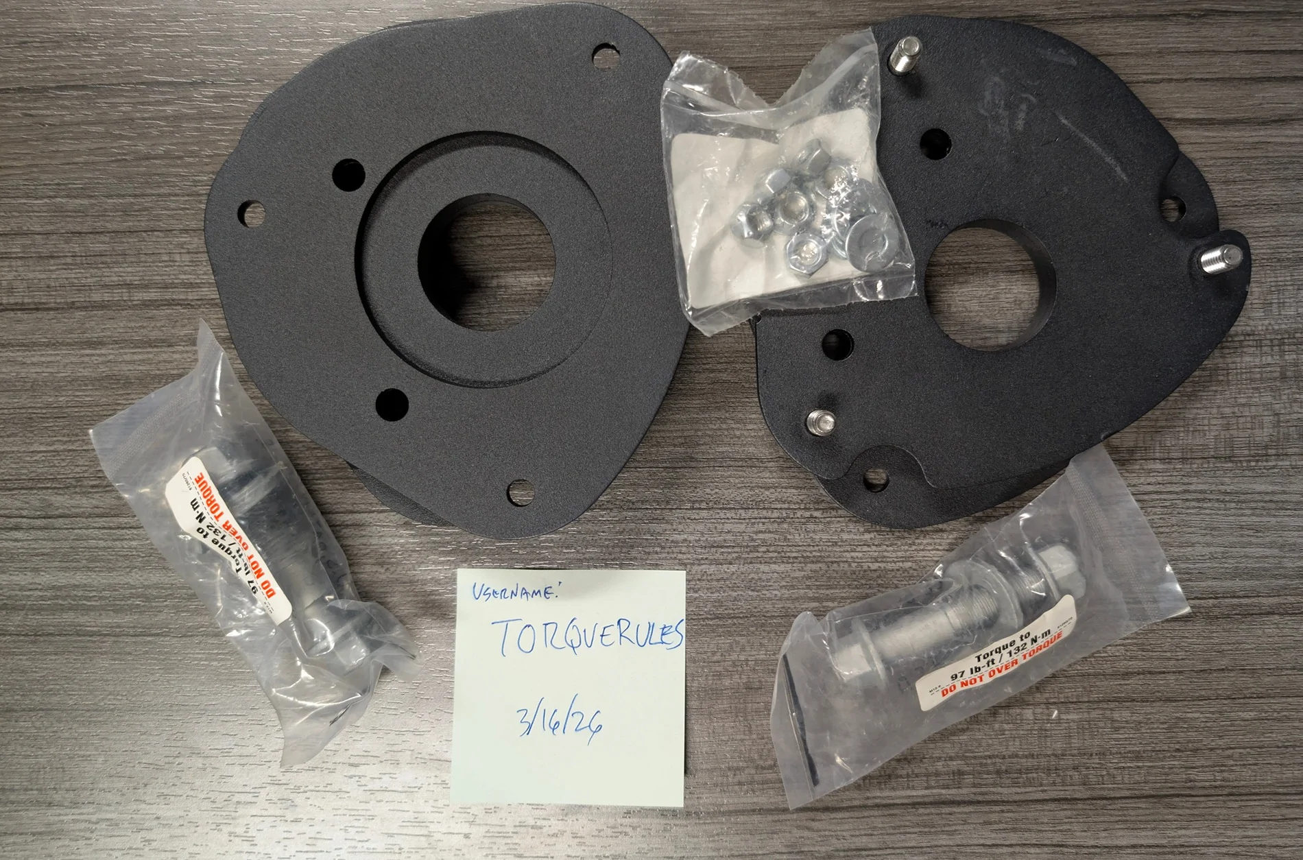 FS: Brand new and never used Zone Off-Road 1” front lift spacers and Eibach strut camber bolts $40