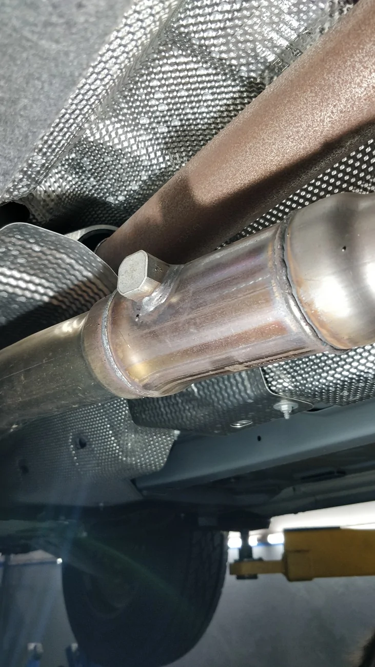 Ford Bronco Sport Unknown spring-loaded rotating device on exhaust (2.0 EcoBoost). What is this? IMG_20260321_124006